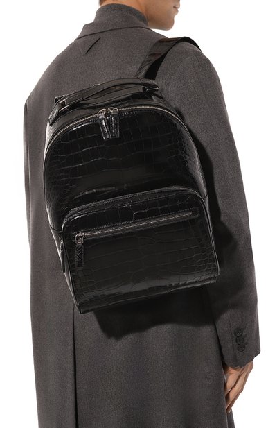 Рюкзак из кожи аллигатора PRADA, арт. 2VZ032-ULC-F0002-OOO, фото 2