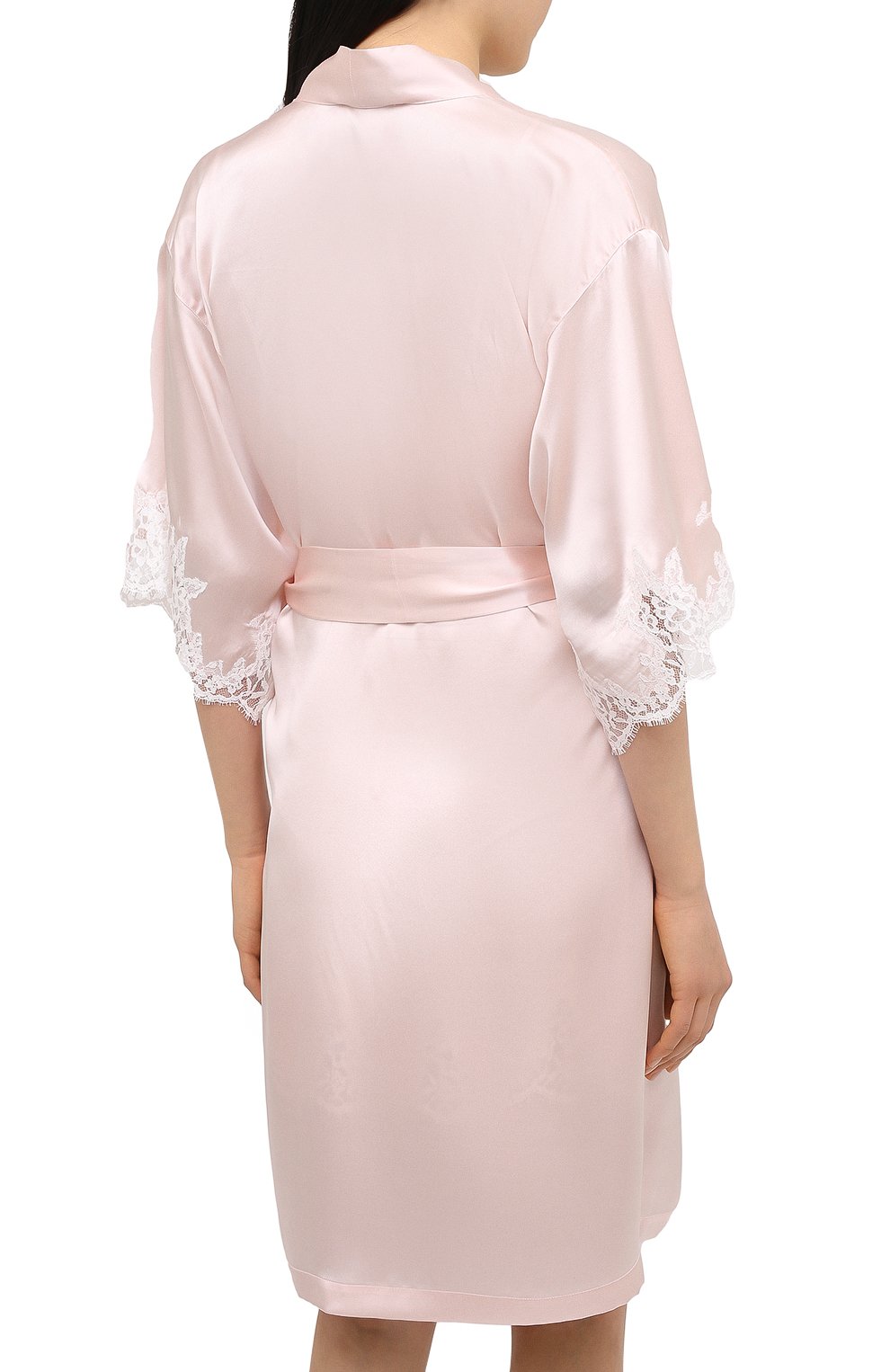 Халат из шелка и хлопка LISE CHARMEL светло-розового цвета по цене 49150 руб., арт. ALC2080, фото 4 Халат из шелка и хлопка LISE CHARMEL, арт. ALC2080, фото 4