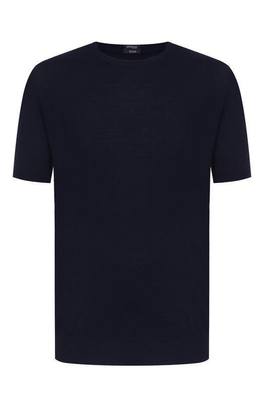 Хлопковый джемпер Kiton UMKXX37 Синий UMKXX37