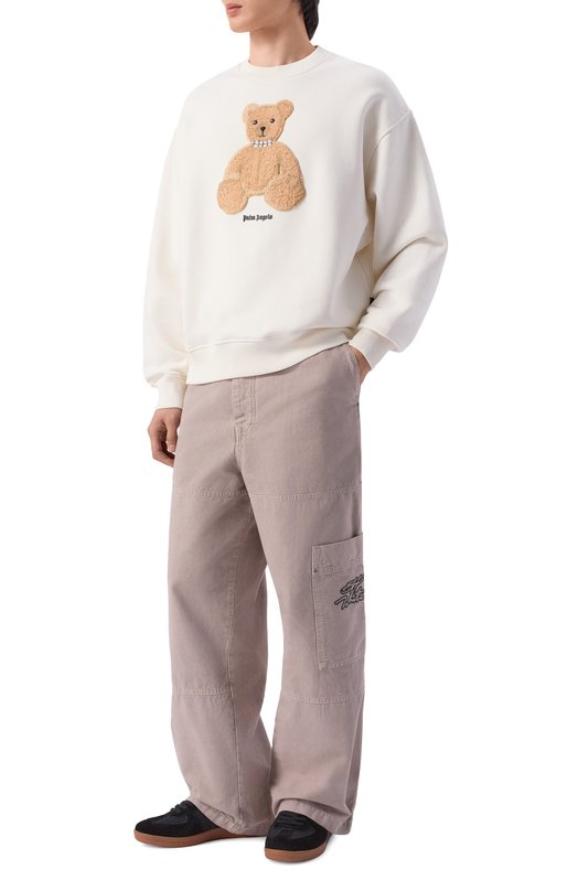 Комбинированные кеды Palm Angels PMIA109S26LEA002 Чёрный  PMIA109S26LEA002 Фото 2