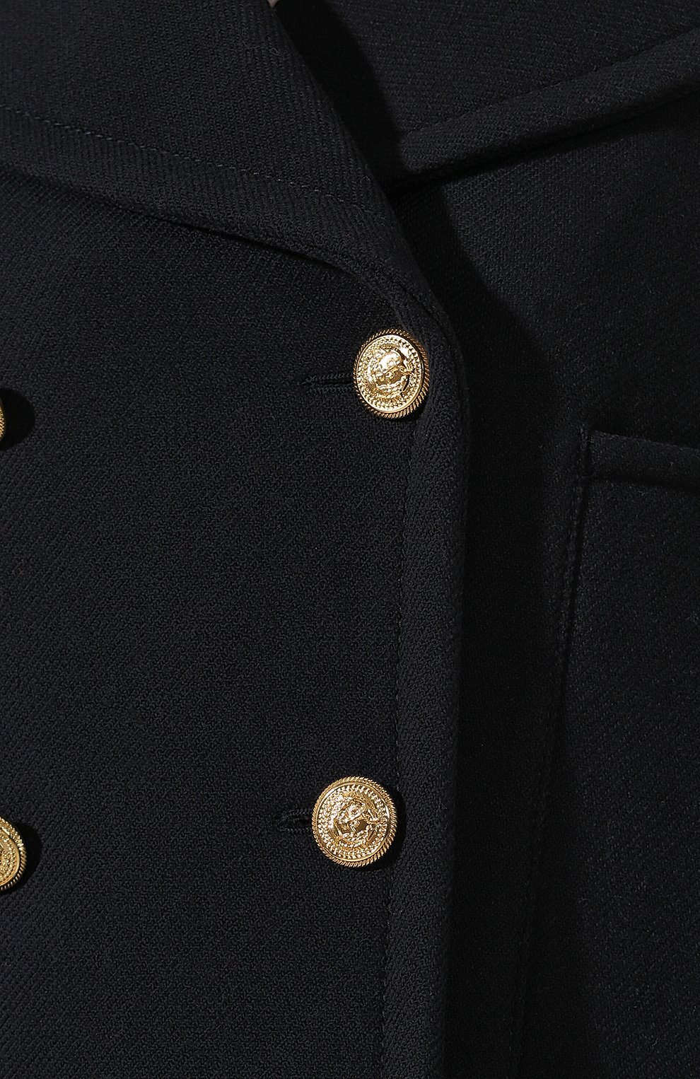 Шерстяное пальто VALENTINO темно-синего цвета по цене 333000 руб., арт. RB3CJ0U54G8, фото 5 Шерстяное пальто VALENTINO, арт. RB3CJ0U54G8, фото 5