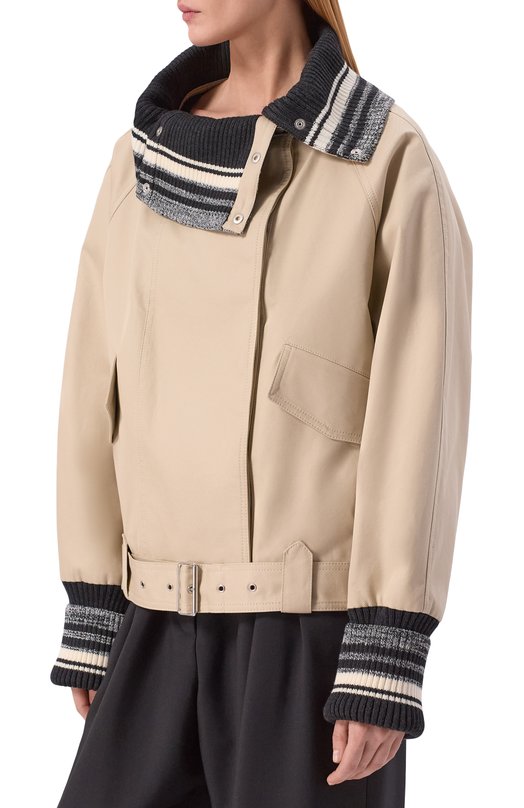 Хлопковая куртка Iro WP137RIMME Бежевый  WP137RIMME Фото 3