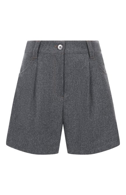 Женские шерстяные шорты BRUNELLO CUCINELLI, арт. M038PP9073