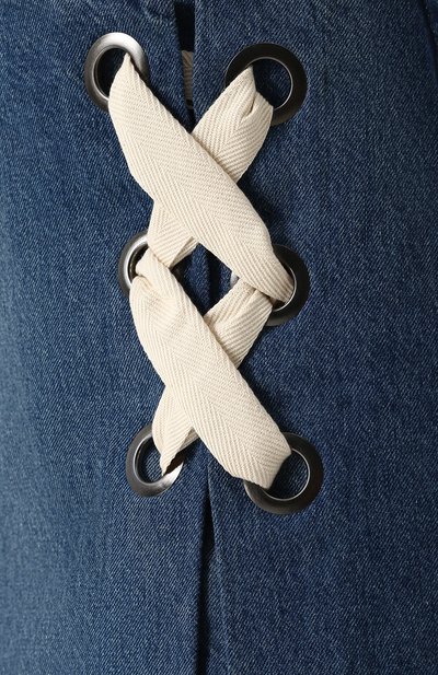 Джинсовая мини-юбка с потертостями и шнуровкой 3X1, арт. WSME10866/DITA S, фото 5