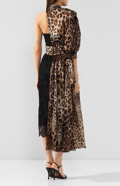 Платье DOLCE & GABBANA леопардового цвета по цене 542500 руб., арт. F6G7AT/GDR72, фото 4 Платье DOLCE & GABBANA, арт. F6G7AT/GDR72, фото 4