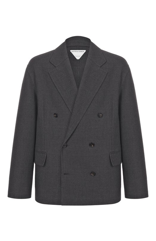 Шерстяной пиджак Bottega Veneta 829845/V34N0 Серый 829845/V34N0