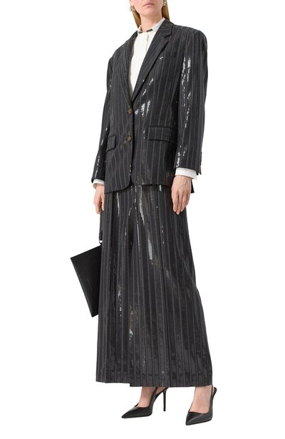 Жакет с отделкой пайетками BRUNELLO CUCINELLI, арт. MB0097174, фото 2