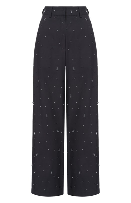 Хлопковые брюки Giuseppe di Morabito 06PSPA507R 16406 Чёрный 06PSPA507R 16406