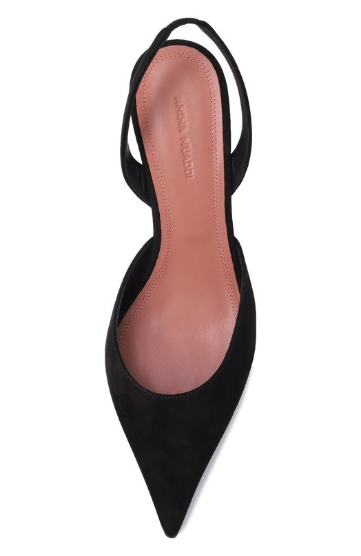 Замшевые туфли Sofia Sling 60 Amina Muaddi S0FIA SLING/SUEDE Чёрный  S0FIA SLING/SUEDE Фото 6