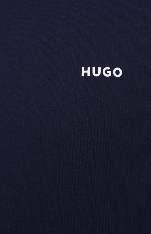 Хлопковая футболка HUGO 50466158 Синий  50466158 Фото 6