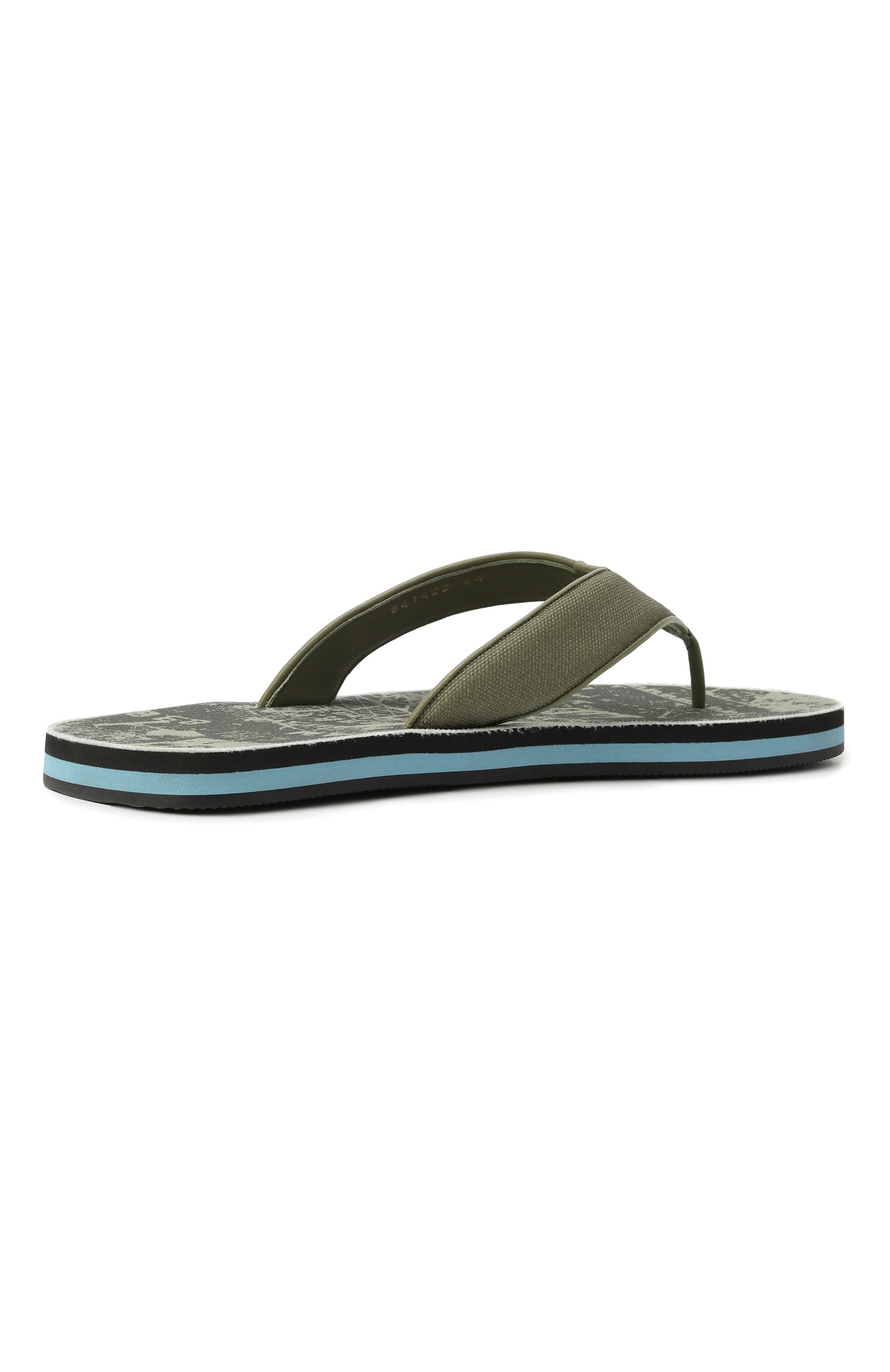 Текстильные шлепанцы sunset BALENCIAGA хаки цвета по цене 49950 руб., арт. 841422/W14S2, фото 5 Текстильные шлепанцы sunset BALENCIAGA, арт. 841422/W14S2, фото 5