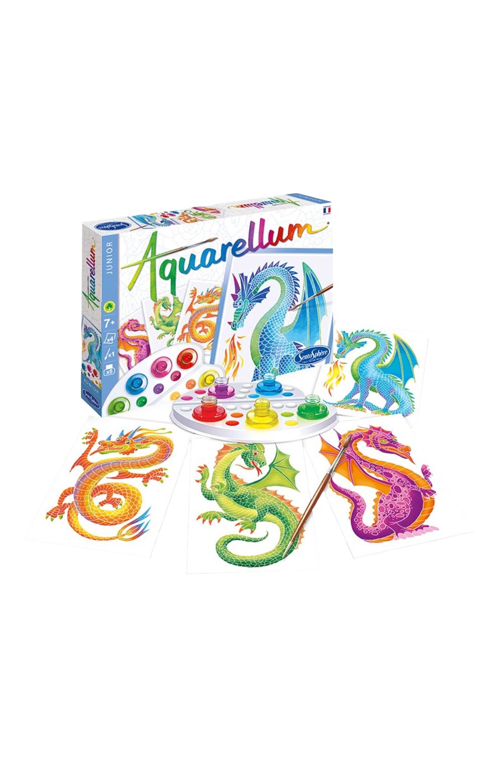 Акварельная раскраска драконы SENTOSPHERE, арт. 693, фото 1