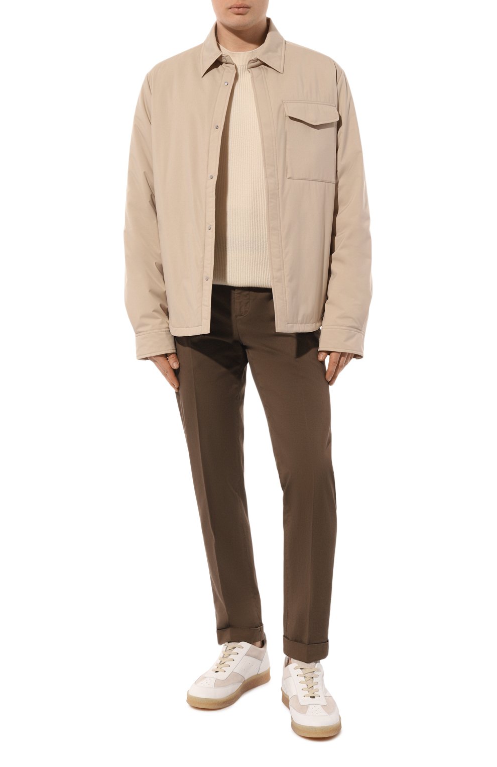 Хлопковые брюки COLOMBO коричневого цвета по цене 69650 руб., арт. PA00449/TC, фото 2 Хлопковые брюки COLOMBO, арт. PA00449/TC, фото 2