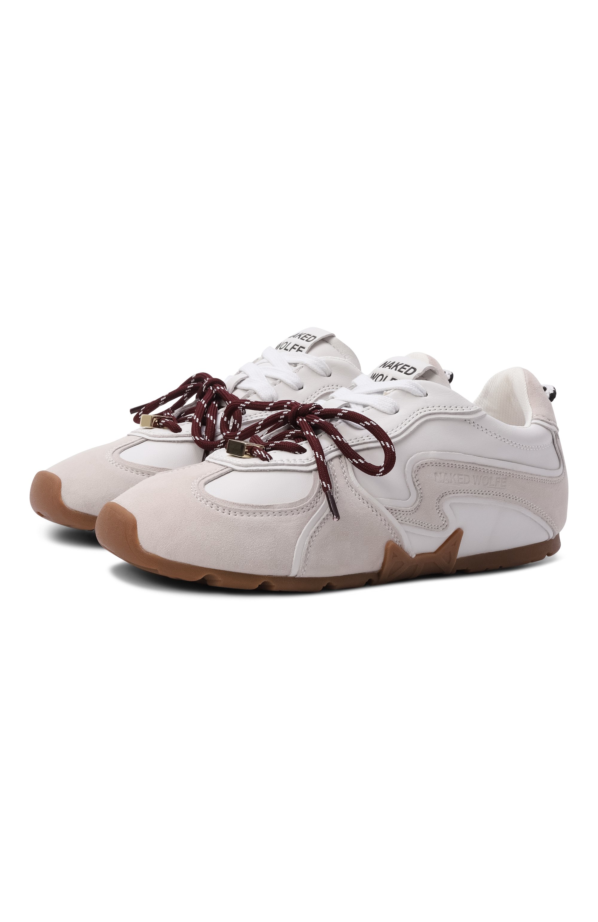 Кожаные кроссовки adored NAKED WOLFE светло-серого цвета по цене 29400 руб., арт. AD0RED/SUEDE LEATHER, фото 1 Кожаные кроссовки adored NAKED WOLFE, арт. AD0RED/SUEDE LEATHER, фото 1