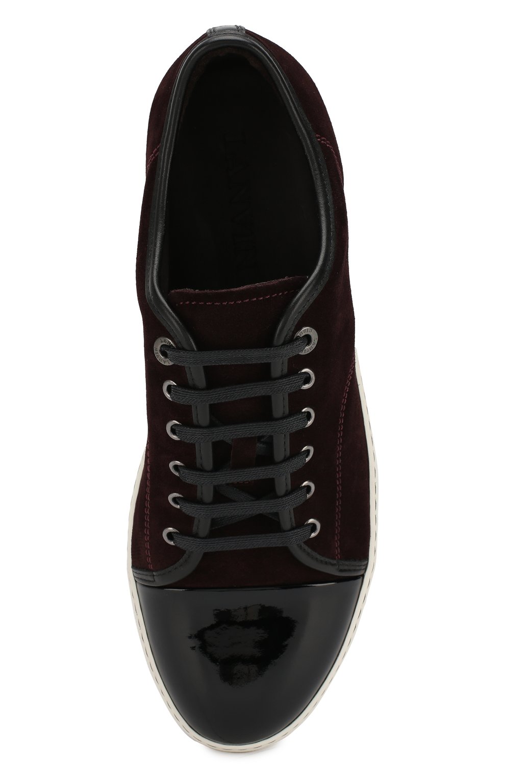 Замшевые кеды LANVIN бордового цвета по цене 43250 руб., арт. FM-SKDBB1-VBAL-P15, фото 5 Замшевые кеды LANVIN, арт. FM-SKDBB1-VBAL-P15, фото 5