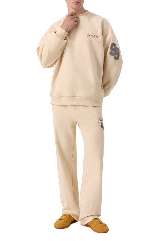 Хлопковый свитшот Ksubi MSP25FL004 Бежевый  MSP25FL004 Фото 2