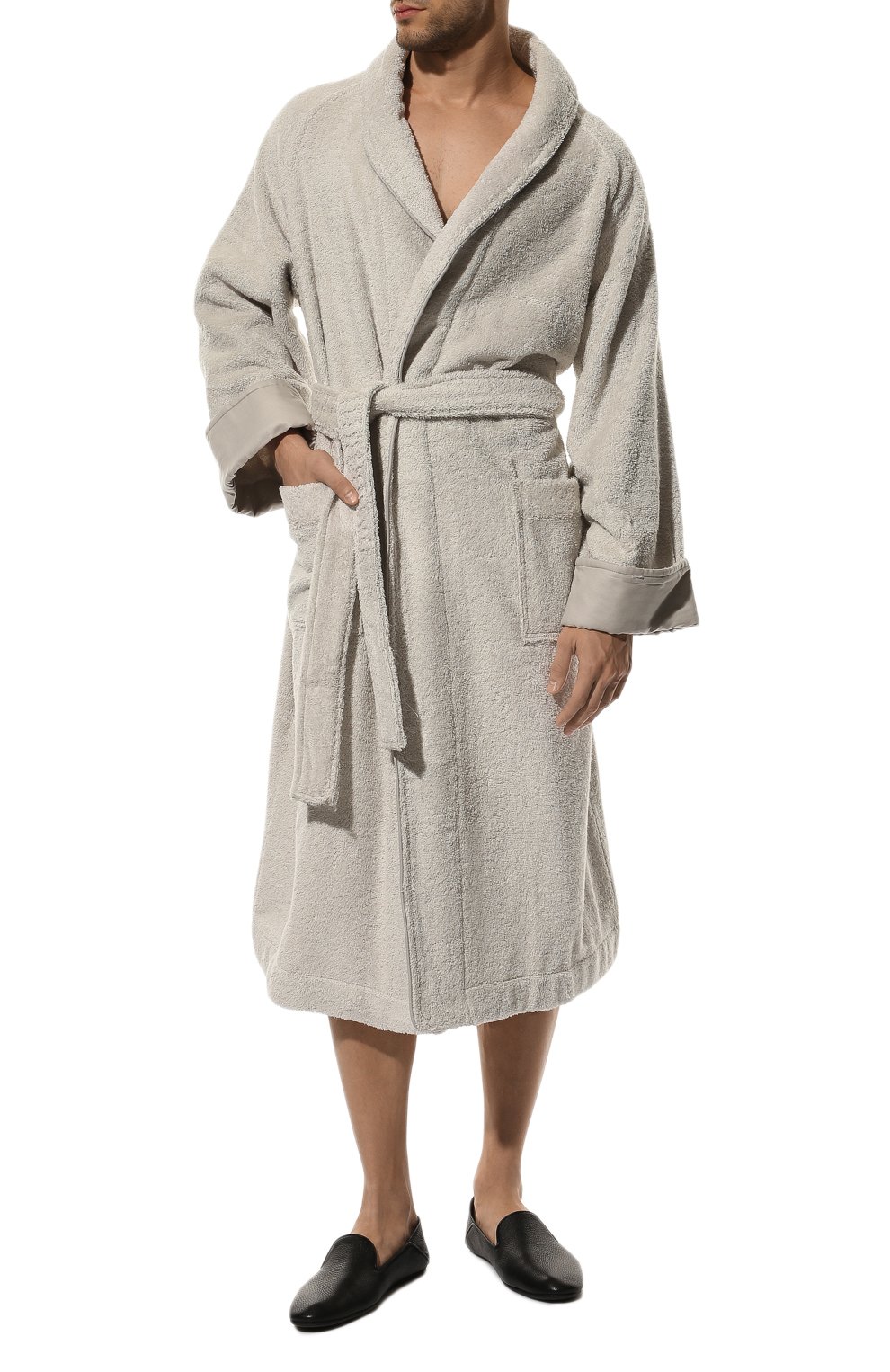 Халат unito FRETTE серого цвета по цене 39950 руб., арт. FR4645 D2060 G02X, фото 2 Халат unito FRETTE, арт. FR4645 D2060 G02X, фото 2