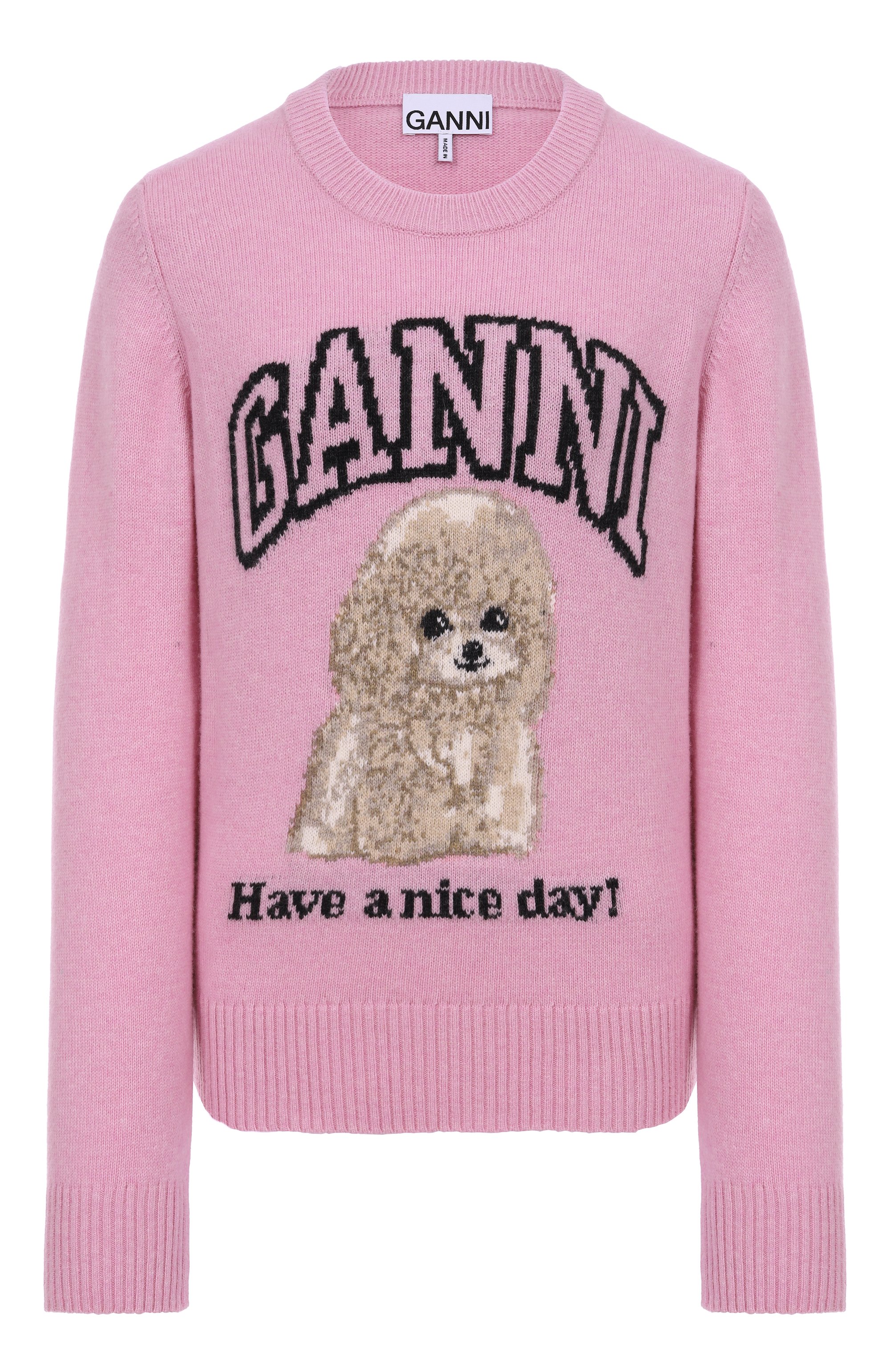 Шерстяной свитер GANNI, арт. K2499, фото 1
