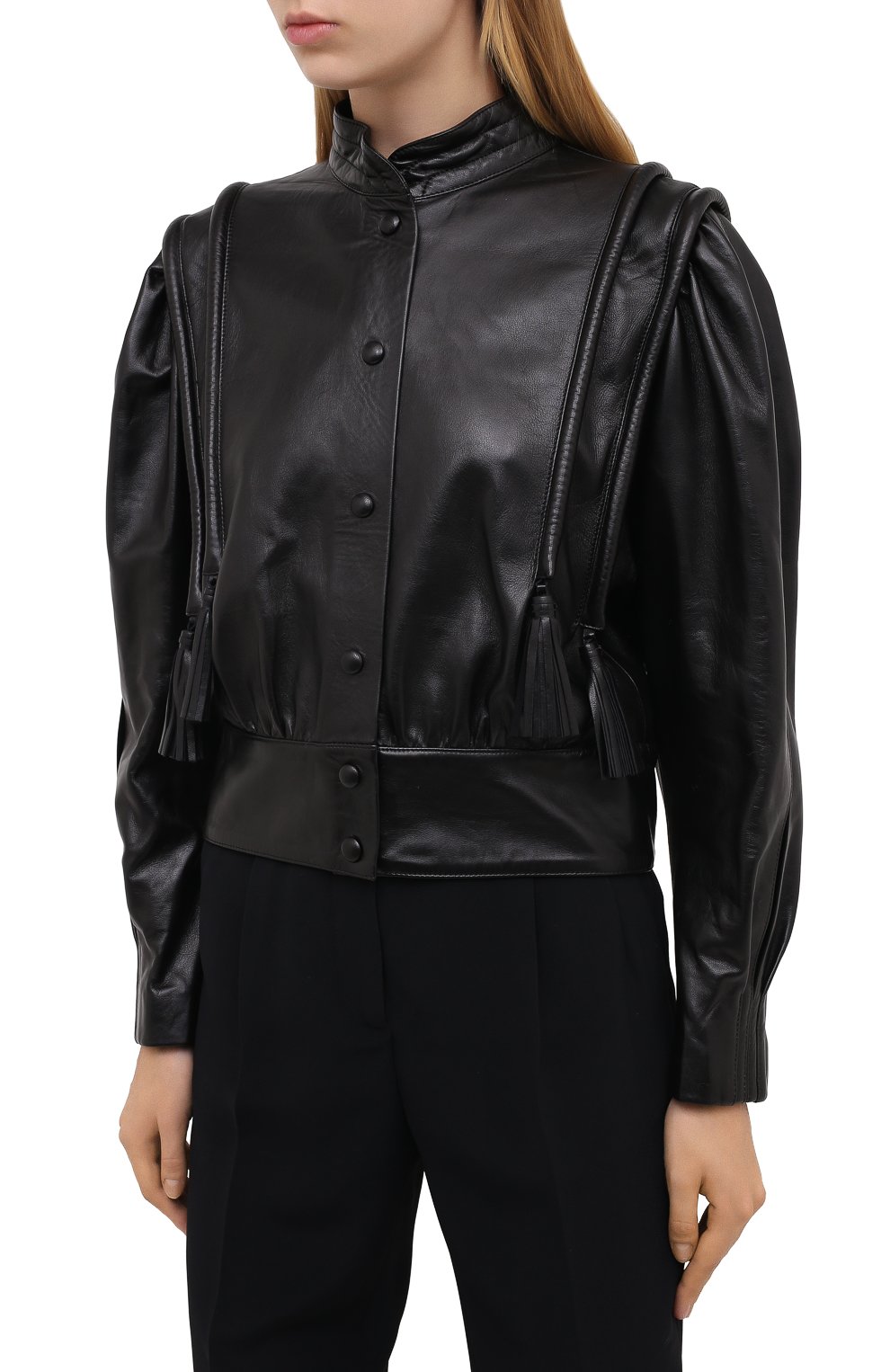 Кожаный бомбер ISABEL MARANT, арт. VE1514-20H056I/LARSY, фото 3