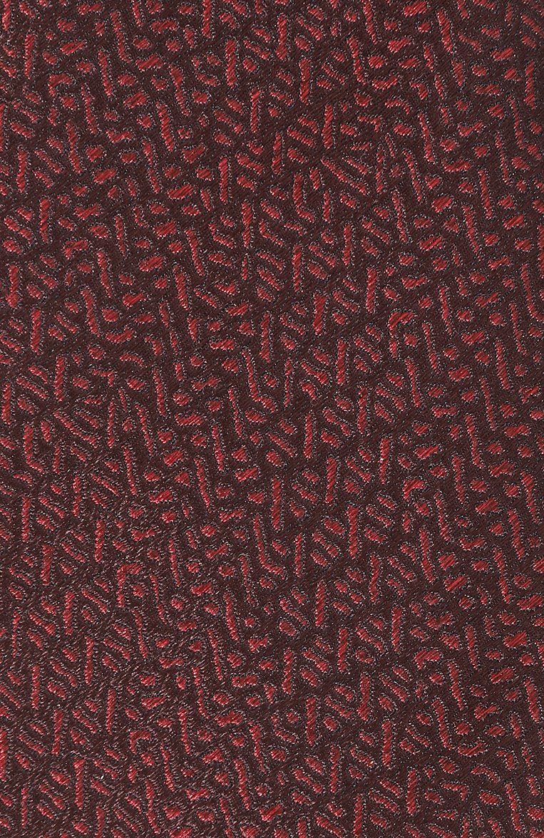 Мужской шелковый галстук CANALI темно-бордового цвета, арт. 18/HJ04067 | Фото 4 (Материал: Шелк, Текстиль; Материал сплава: Проставлено; Нос: Не проставлено; Принт: Без принта)