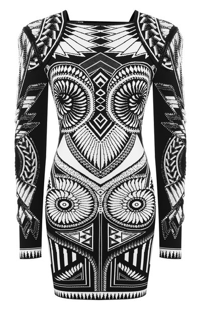 Женское платье из вискозы BALMAIN, арт. TF16257/K002
