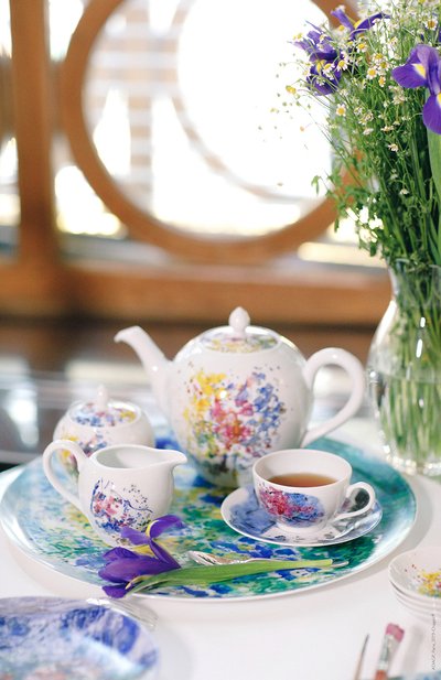 Набор из 2-х чашек с блюдцами les bouquets de fleurs de marc chagall BERNARDAUD, арт. 1828/22665, фото 3