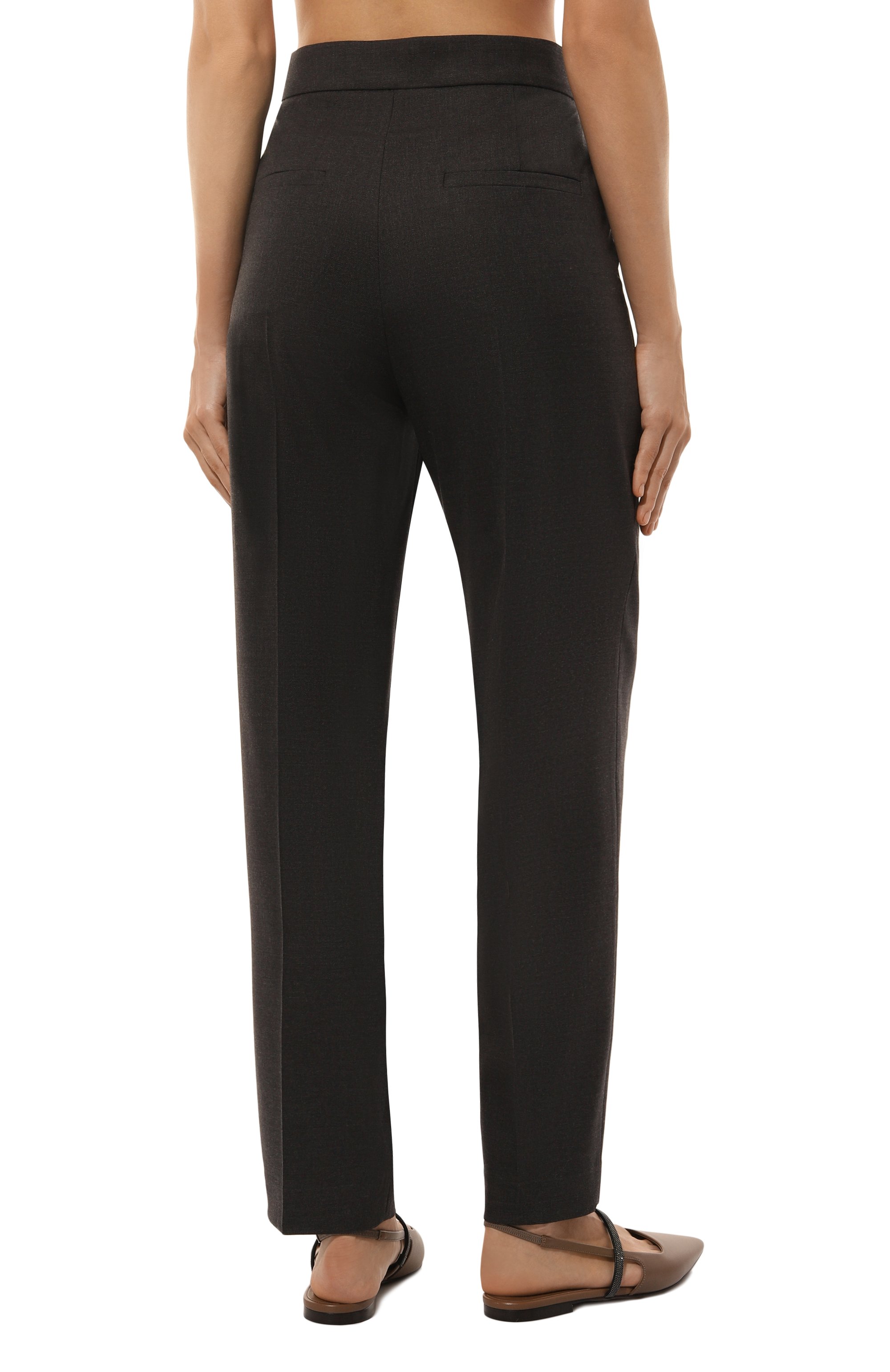 Шерстяные брюки BRUNELLO CUCINELLI, арт. MG912P8748, фото 4