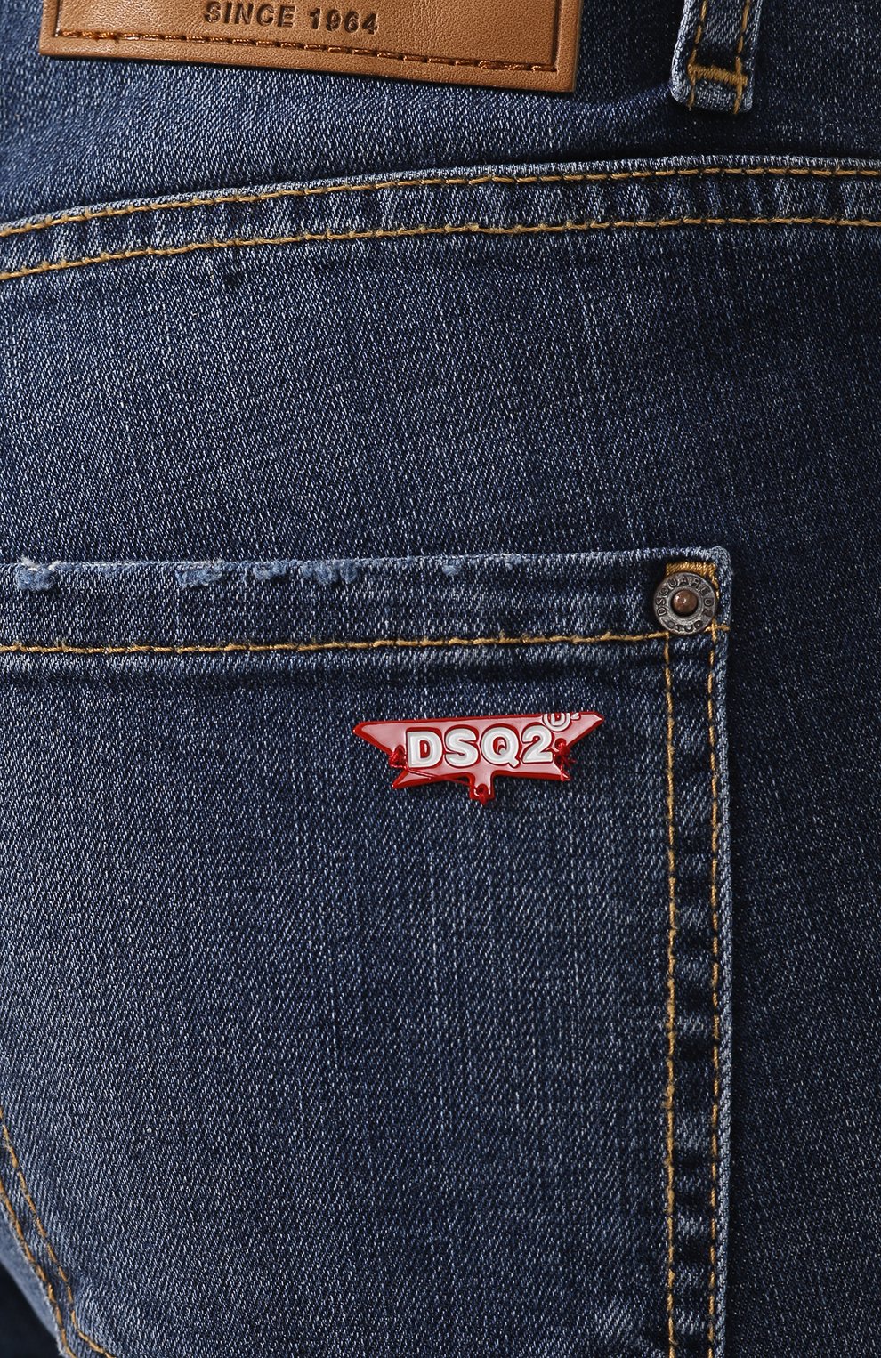Джинсы DSQUARED2 темно-синего цвета по цене 31150 руб., арт. S75LB0229/S30664, фото 5 Джинсы DSQUARED2, арт. S75LB0229/S30664, фото 5