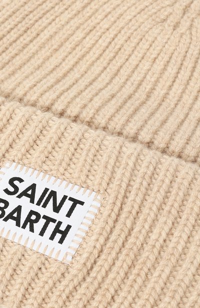 Шапка из шерсти и вискозы MC2 SAINT BARTH бежевого цвета по цене 7420 руб., арт. STBW/BERRY W/00808E, фото 4 Шапка из шерсти и вискозы MC2 SAINT BARTH, арт. STBW/BERRY W/00808E, фото 4