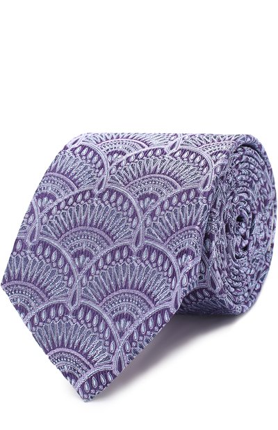 Мужской шелковый галстук с узором TURNBULL & ASSER, арт. TIE002-BB232
