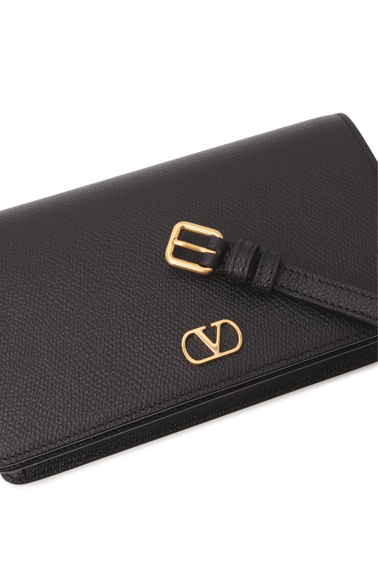 Женская сумка vlogo signature mini VALENTINO черного цвета, арт. 6W2P0AK8/SNP | Фото 3 (Размер: mini; Материал: Натуральная кожа; Автоматизация ТО: Проставлено; Автоматизация состава: Проставлено)