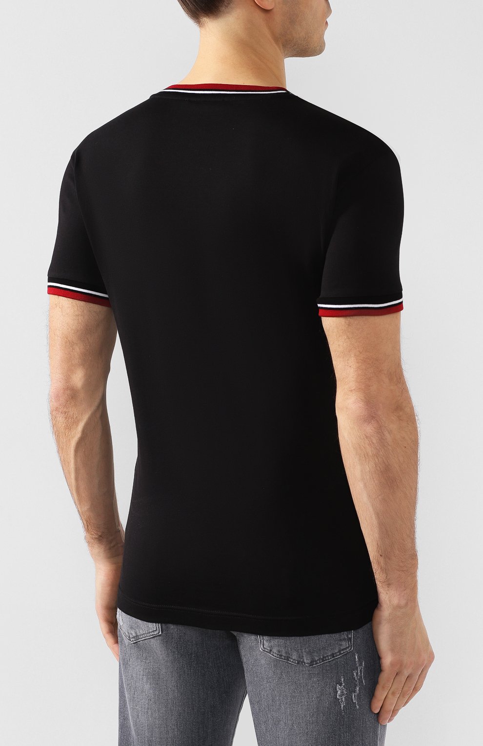 Хлопковая футболка DOLCE & GABBANA, арт. G8KC0Z/G7V0U, фото 4