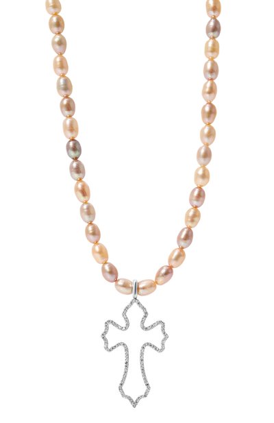 Колье ibiza LEVASHOVAELAGINA бежевого цвета по цене 25000 руб., арт. ibisa/929, фото 4 Колье ibiza LEVASHOVAELAGINA, арт. ibisa/929, фото 4