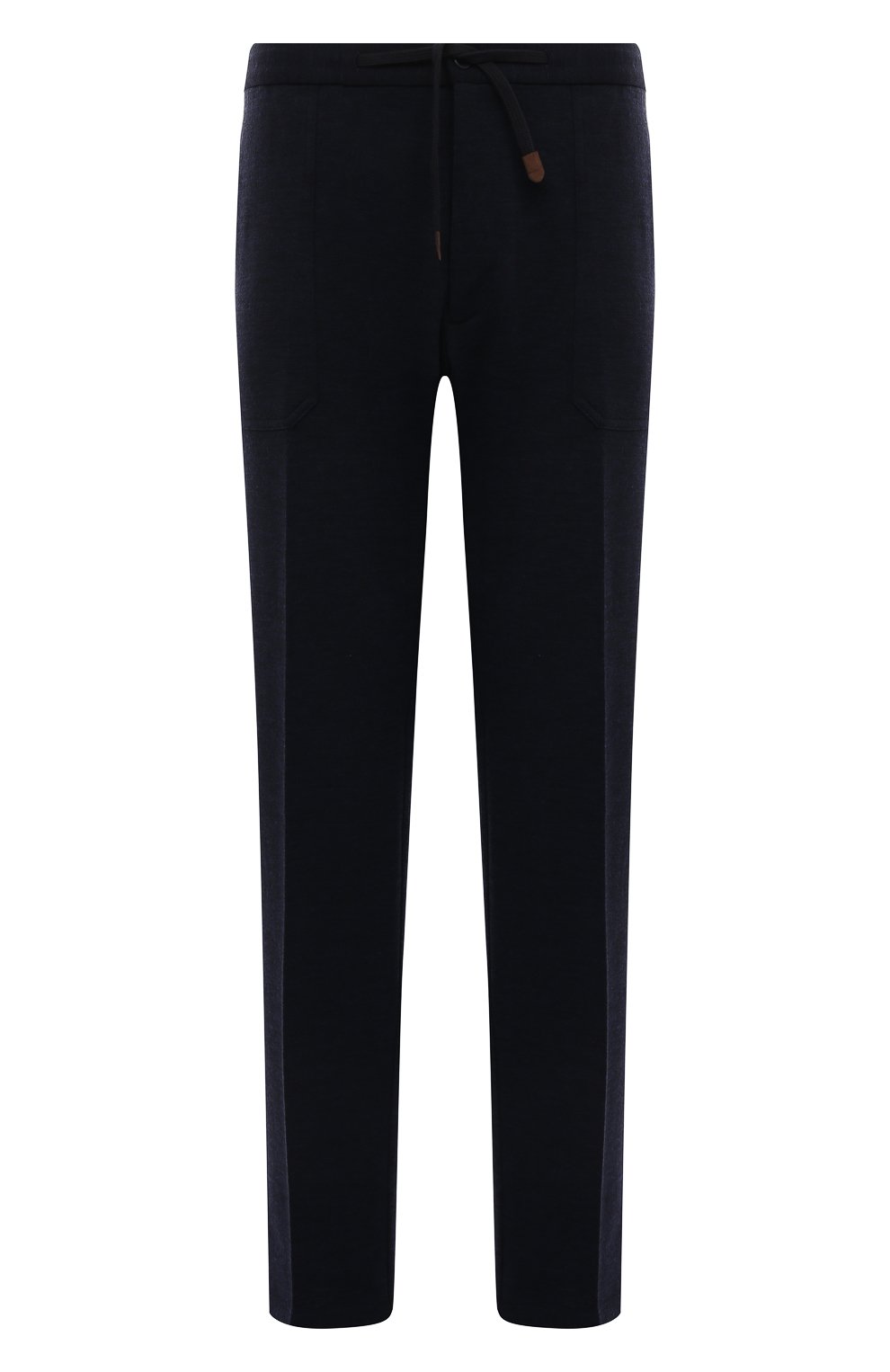 Шерстяные брюки MARCO PESCAROLO темно-синего цвета по цене 87550 руб., арт. BAIAM/50Y02, фото 1 Шерстяные брюки MARCO PESCAROLO, арт. BAIAM/50Y02, фото 1