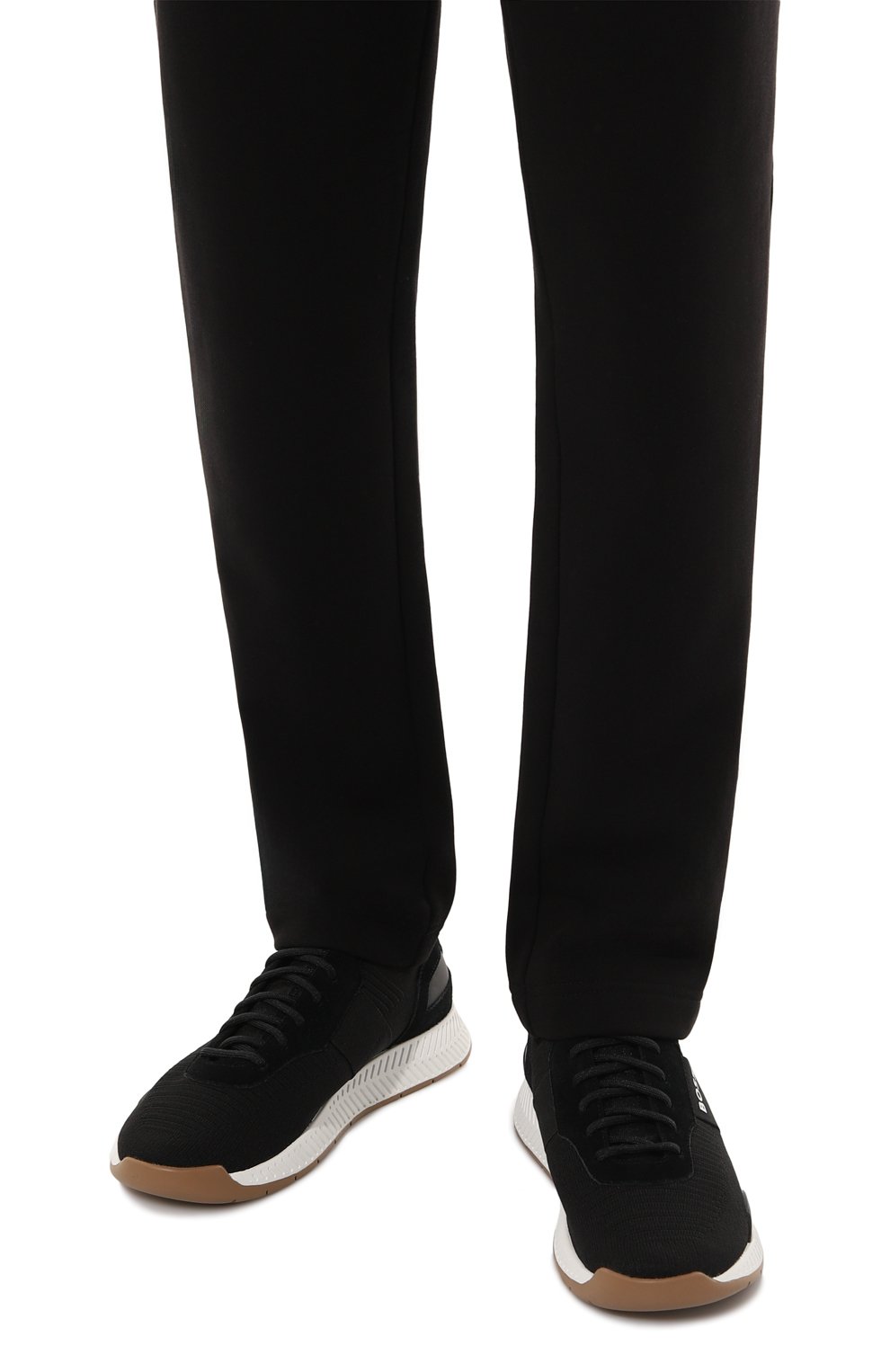 Текстильные кроссовки BOSS, арт. 50498245, фото 3