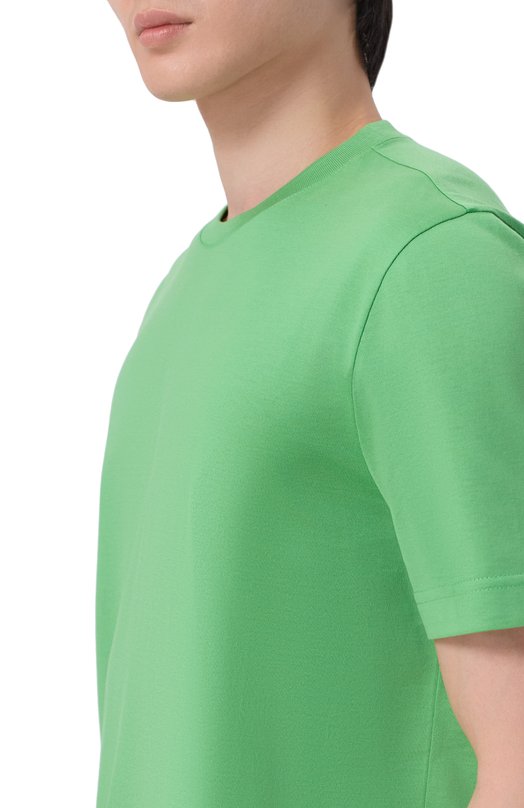 Хлопковая футболка Kiton UMM0746 Зелёный  UMM0746 Фото 5