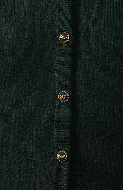 Кашемировый кардиган DOLCE & GABBANA зеленого цвета по цене 113000 руб., арт. FX451T/JAWQP, фото 5 Кашемировый кардиган DOLCE & GABBANA, арт. FX451T/JAWQP, фото 5