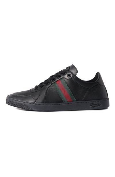 Кожаные кеды coda low GUCCI черного цвета по цене 96300 руб., арт. 865441/AAGFF, фото 2 Кожаные кеды coda low GUCCI, арт. 865441/AAGFF, фото 2
