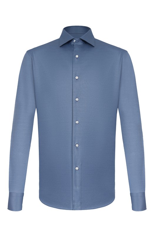 Хлопковая сорочка MVST SLIM/GABRIELLE/R0UND/1628-JERSEY (INTERL0CK) Синий SLIM/GABRIELLE/R0UND/1628-JERSEY (INTERL0CK)