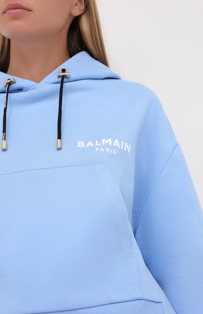 Хлопковое худи BALMAIN, арт. UF13792/I383, фото 5