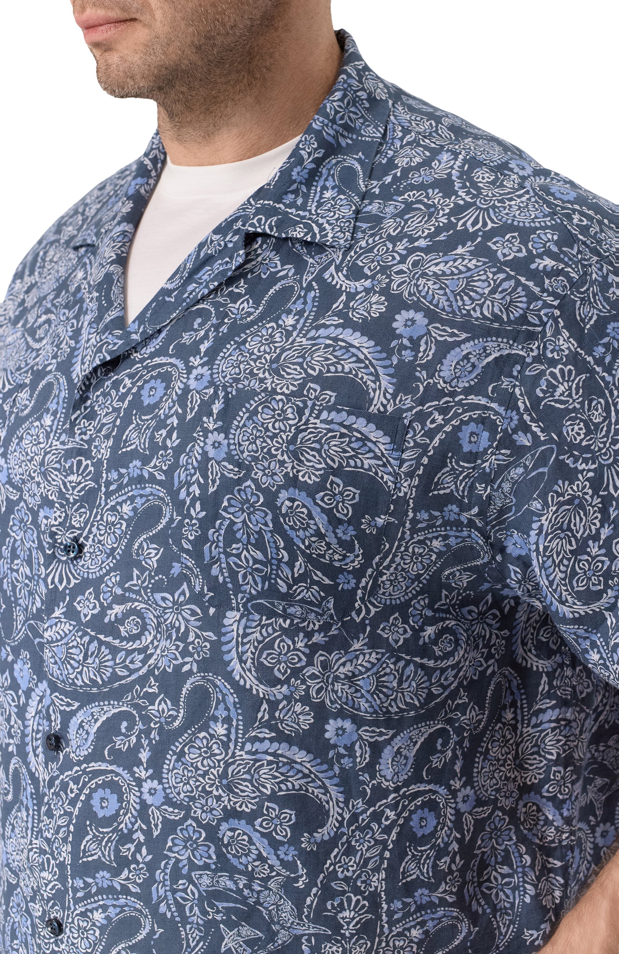 Льняная рубашка PAUL&SHARK, арт. 26413177_001, фото 5