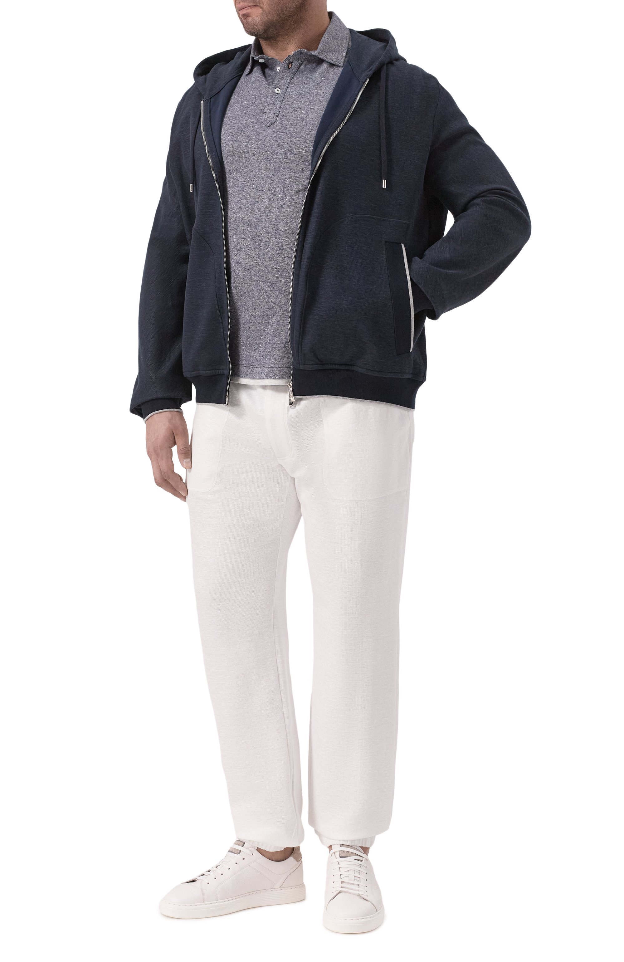 Толстовка изо льна и хлопка CORTIGIANI, арт. 2A4611, фото 2