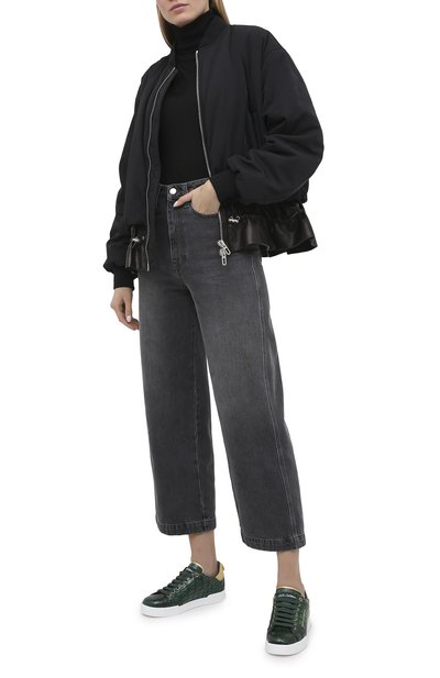 Кеды portofino из кожи крокодила DOLCE & GABBANA зеленого цвета по цене 231000 руб., арт. CK1602/A2W46/CNIL, фото 2 Кеды portofino из кожи крокодила DOLCE & GABBANA, арт. CK1602/A2W46/CNIL, фото 2