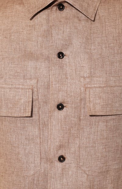 Льняная рубашка ZEGNA, арт. UUX39/S0T2, фото 5