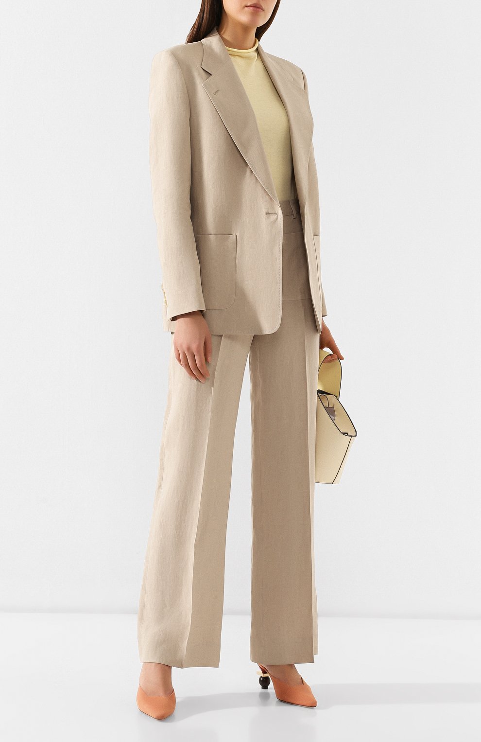Льняной жакет ACNE STUDIOS бежевого цвета по цене 49950 руб., арт. AH0011, фото 2 Льняной жакет ACNE STUDIOS, арт. AH0011, фото 2