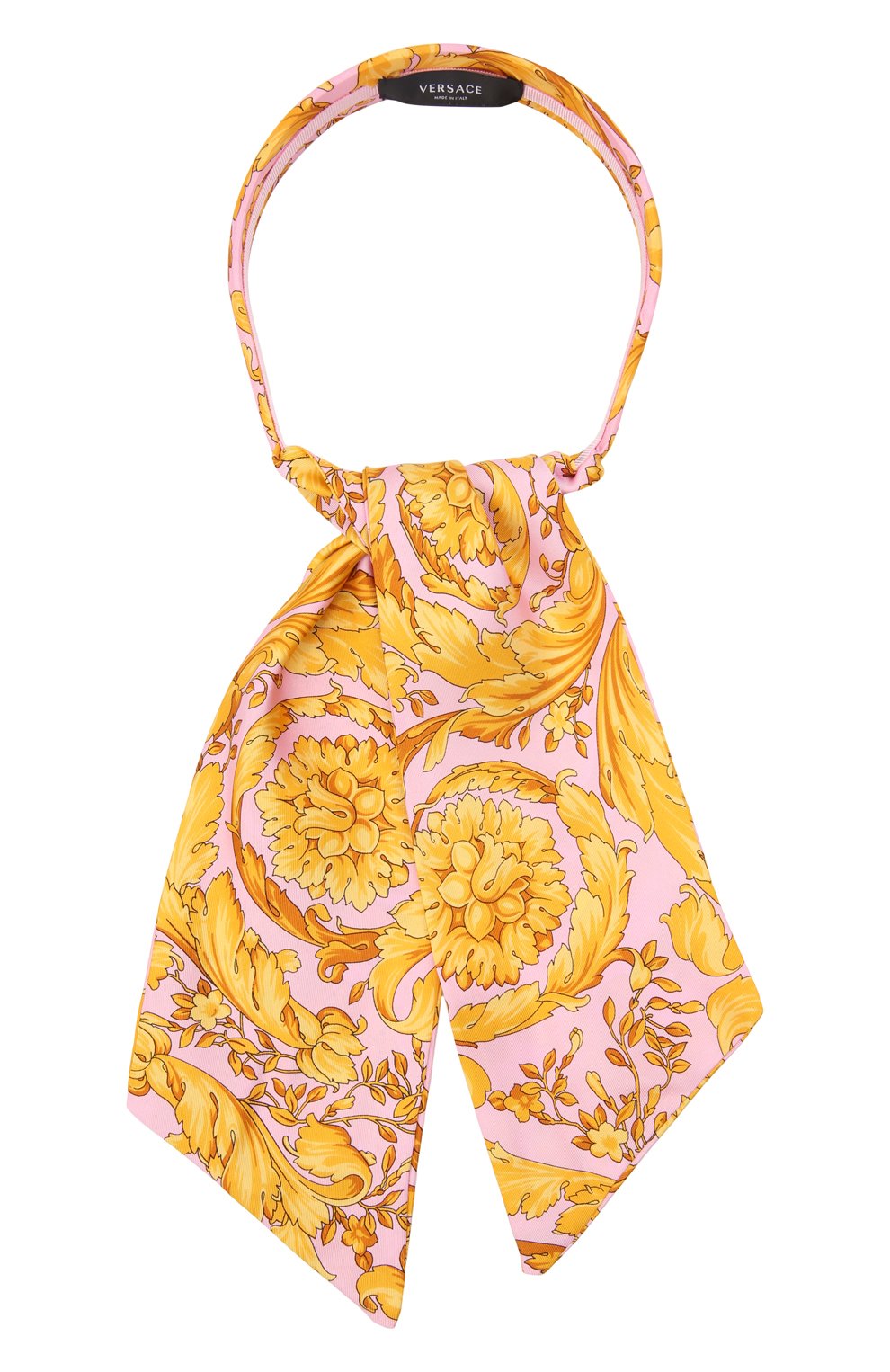 Ободок для волос VERSACE светло-розового цвета по цене 32950 руб., арт. 1003728/A232999, фото 1 Ободок для волос VERSACE, арт. 1003728/A232999, фото 1