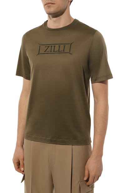 Хлопковая футболка ZILLI, арт. TSR02AM0110VZLF14M, фото 3