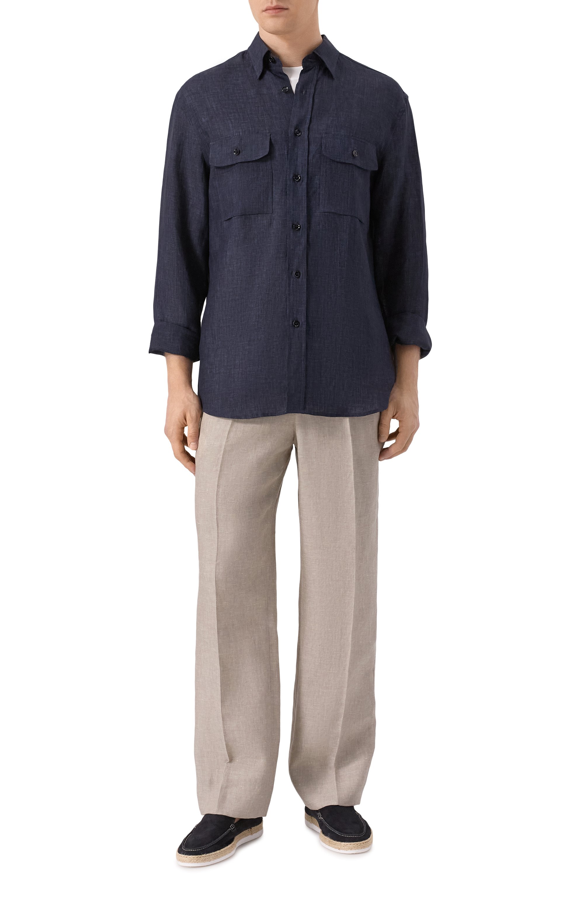 Льняная рубашка BRIONI, арт. SCFA0L-P9111, фото 2