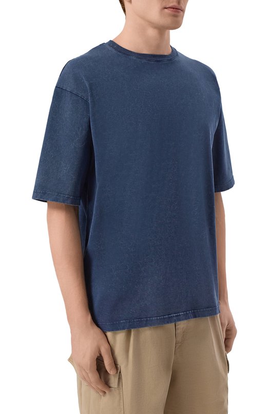 Хлопковая футболка White Sand 26SU40/650-DT Синий  26SU40/650-DT Фото 3