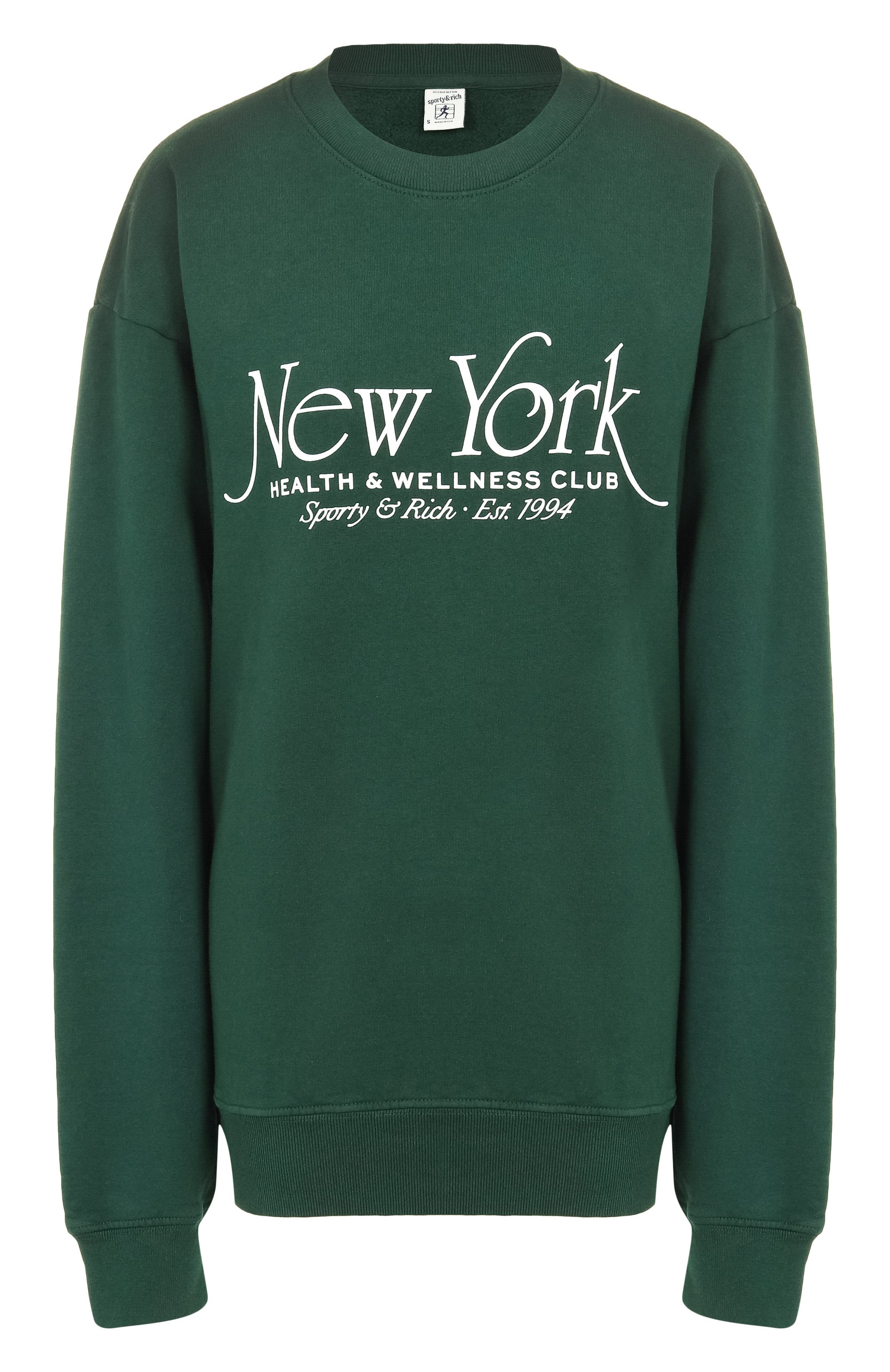 Хлопковый свитшот SPORTY AND RICH, арт. ST071606034GR10, фото 1